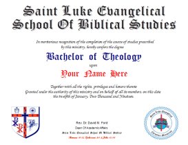 Bachelor Of Theology Program