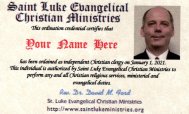 Clergy ID Card